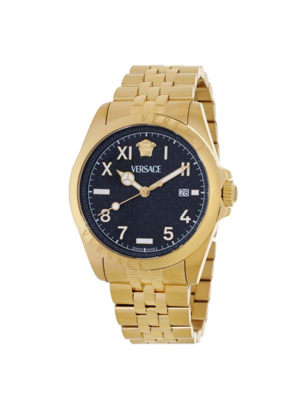NWT Versace Anteo Quartz Black Dial Men's Watch